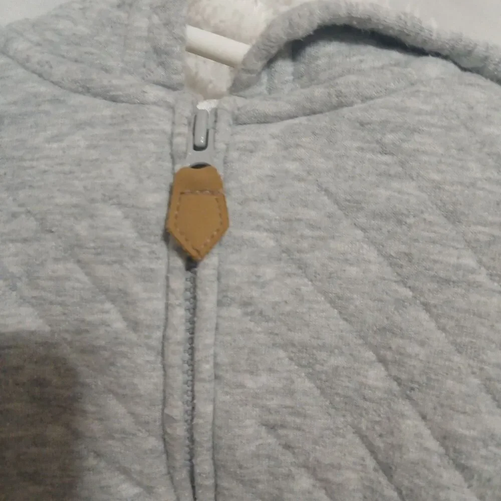 Winter Childs Jacket Carter's Simple Joy's 6-9 M Zipper Small Yet Mighty Patch